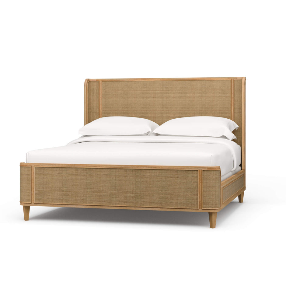Lexington Bed w/ Rattan King