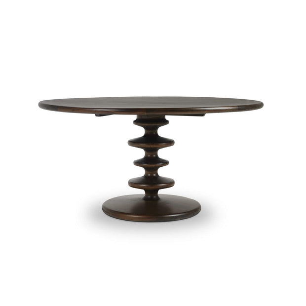 Milano Round Dining Table 60" in Walnut