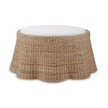 Newport Rattan Ottoman w/ Cushion