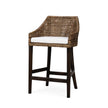 Savanah Counter Stool in Light Glazed Rattan w/ Arctic White Performance Seat Cushion