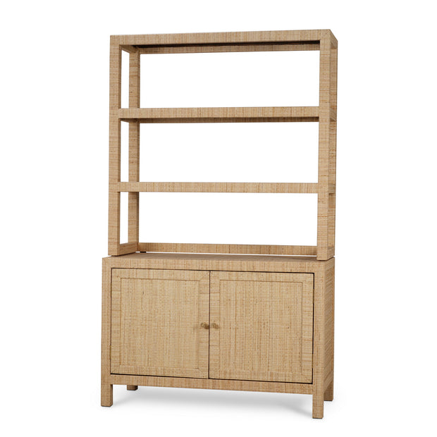 Kagu Open Hutch w/ Rattan