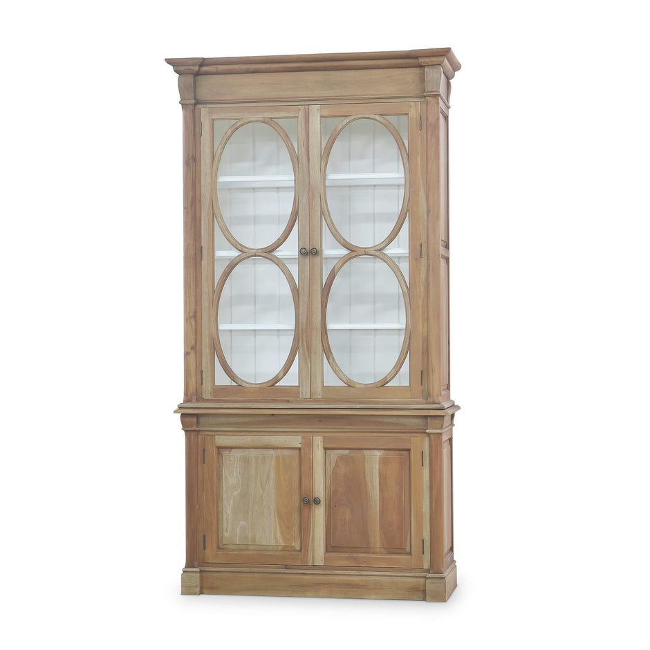 Fiona 4 Door Display Cabinet w/ Glass Shelves