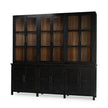 Madrone 12 Door Display Cabinet w/ Glass Shelves