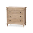 Kelly 3 Drawer Bedside Table in Sandbar