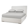 Luxor Upholstered Bed Queen in Artic White Performance Fabric