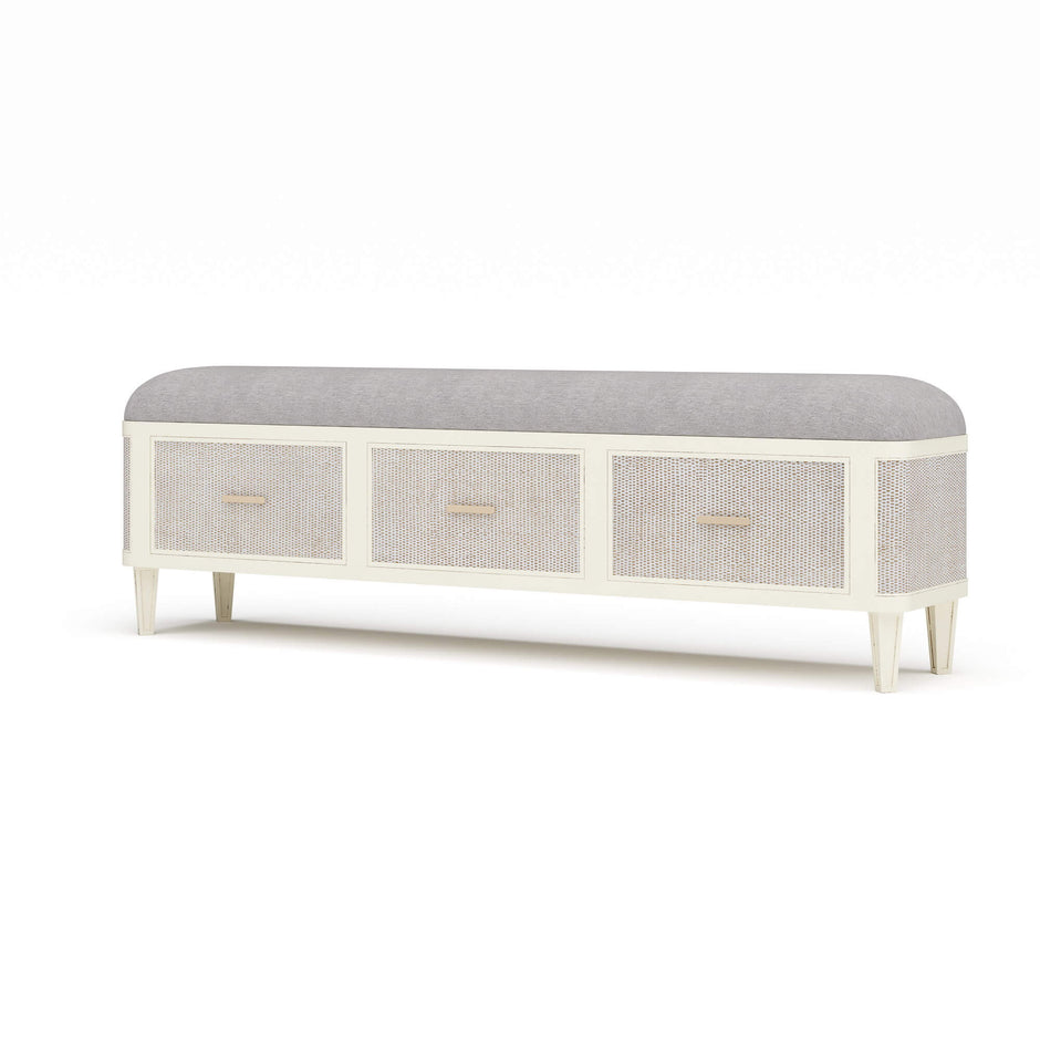 Lexington Bench w/ Rattan