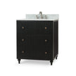 Kraton Single Vanity in Batavia Black w/ Sink & Marble Top
