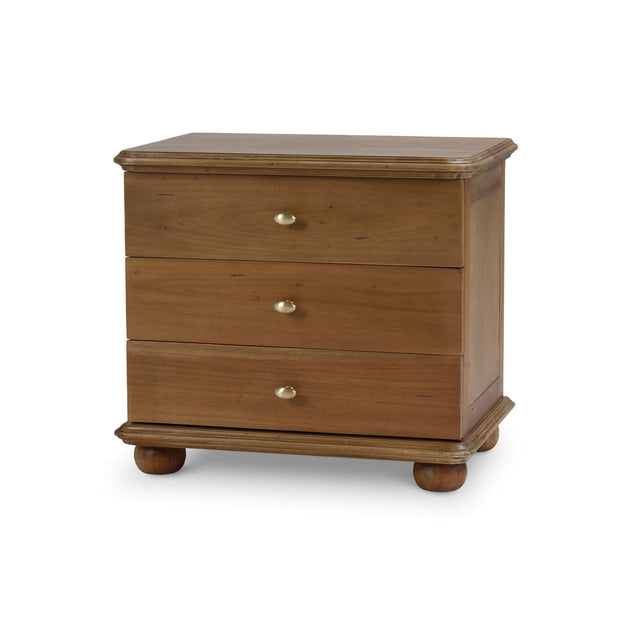 Luna 3 Drawer Bedside Table