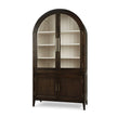 Lumina Glass Cabinet in Walnut w/ Putty Interior