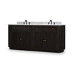 Kraton Oval Double Vanity w/ Sink & Marble Top
