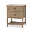 Cholet 2 Drawer Bedside Table w/ Shelf