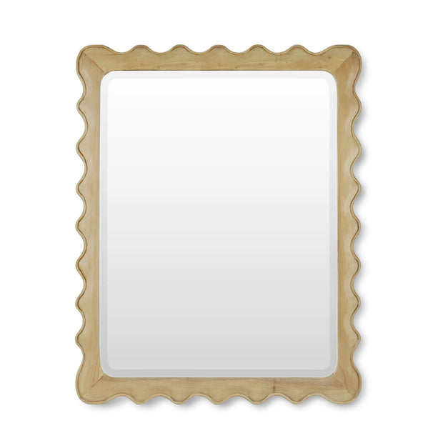 Chloe Square Mirror in Fruitwood