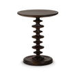 Milano Round Side Table in Walnut