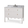 Chloe Single Vanity w/ Sink & Marble Top