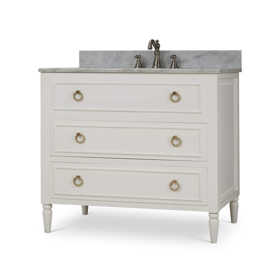 Cholet Single Vanity w/ Sink & Marble Top