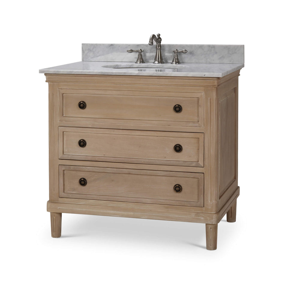 Hayward Single Vanity w/ Sink & Marble Top