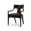 Colorado Dining Chair in Walnut w/ Smoke Performance Fabric