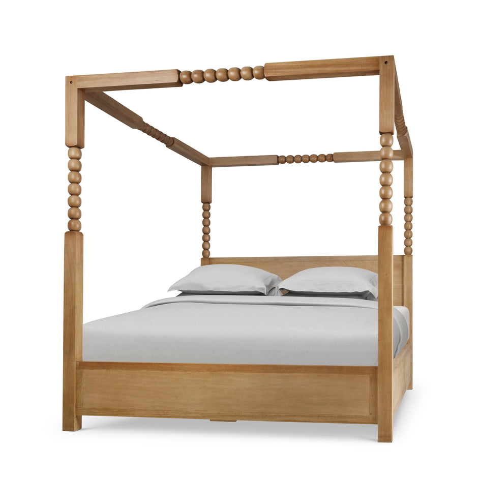 Cholet Poster King Bed In Fruitwood