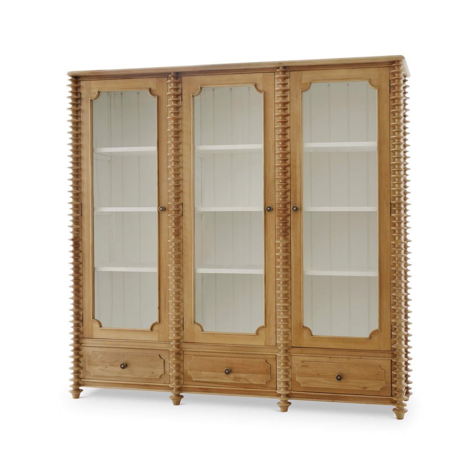 Milano Bookcase w/ 3 Glass Doors