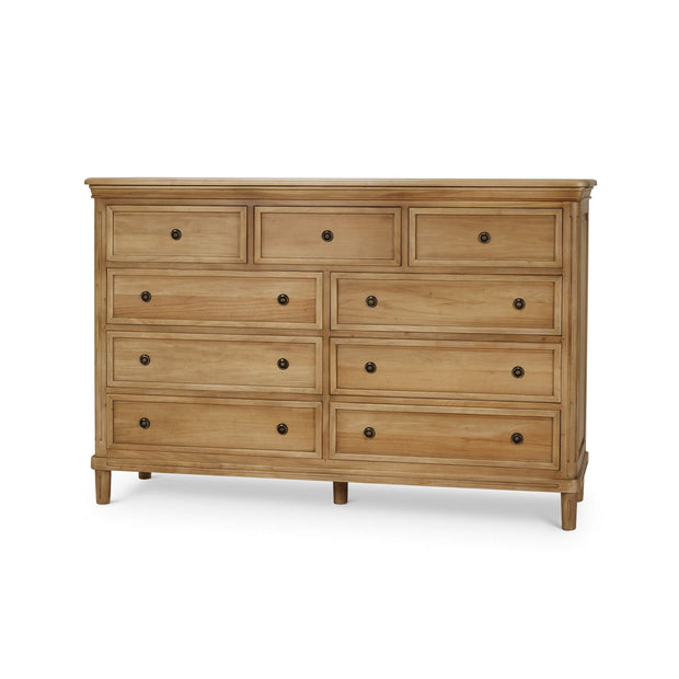 Hayward 9 Drawer Dresser in Fruitwood