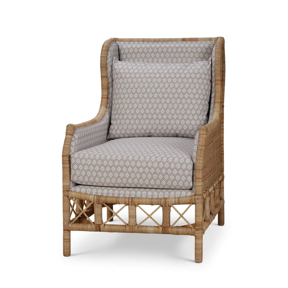 Hampton Rattan Wing Chair