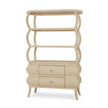 Savannah Open Bookcase w/ Rattan
