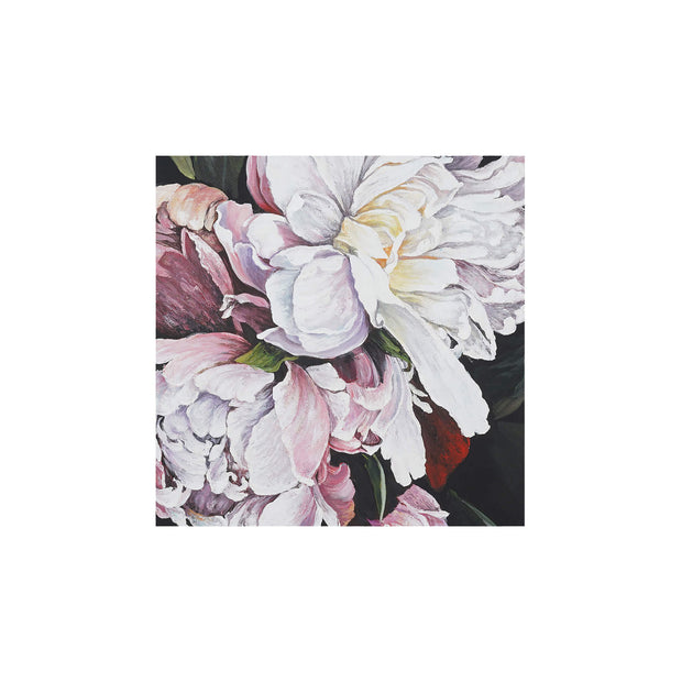 Pink Peony on Canvas 30 x 30 w/o Frame