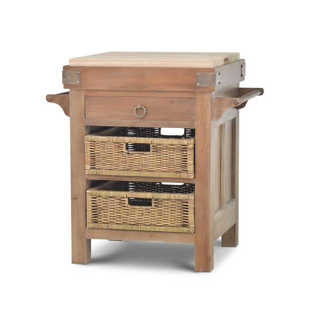 Sonoma Island w/ Rattan Baskets