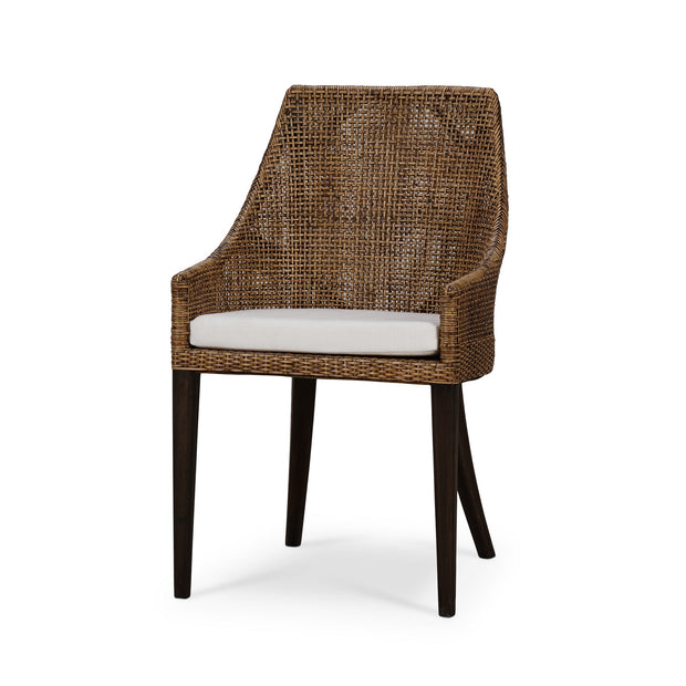 Savanah Rattan Dining Chair w/ Seat Cushion