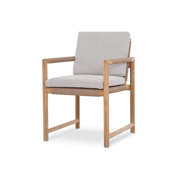 Jackson Dining Armchair w/ Seat & Back Cushions - Outdoor Teak