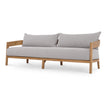 Raleigh Teak 3 Seater w/ Seat & Back Cushions - Outdoor Teak