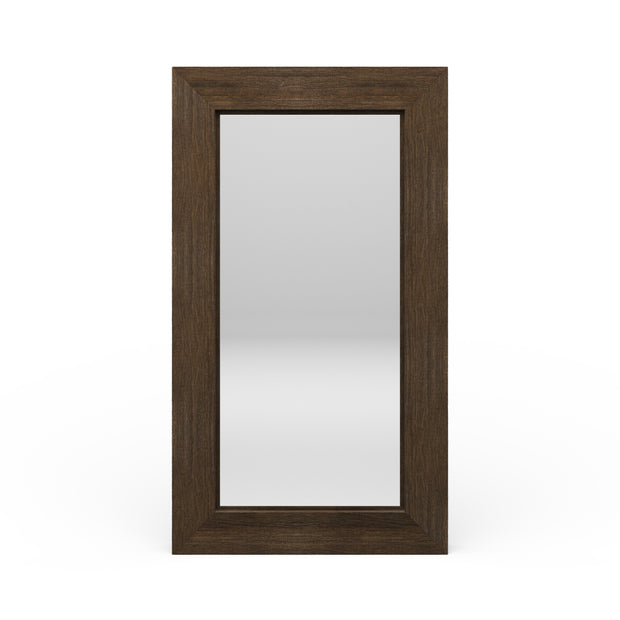 Tuscan Rustic Distressed Large Standing Mirror - Teak