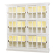 English Bookcase 2 Column w/ 12 LED