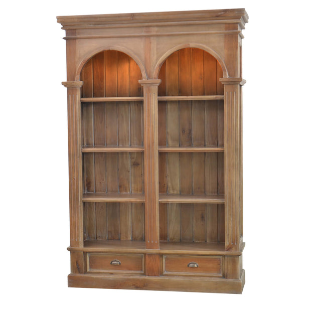 Roosevelt Double Arch Bookcase w/ 8 LED