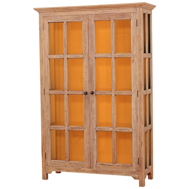 Aries Glass Door Bookcase w/ 4 LED