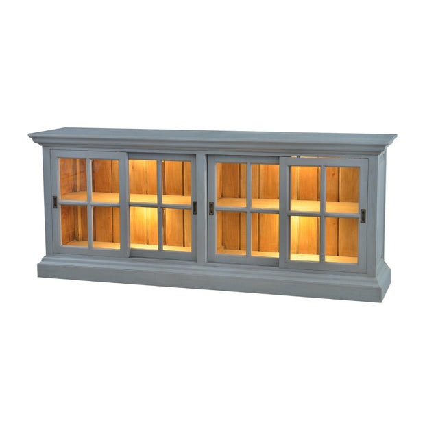 Julia English Media Cabinet w/ 2 LED