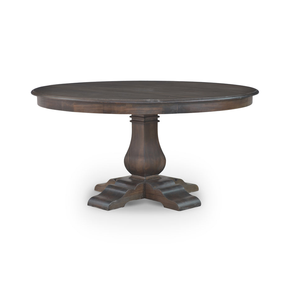 Trestle Round Dining Table 60'' w/o Grooves