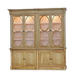 Fiona 2 Piece Display Cabinet w/ Glass Shelves and LED Lights