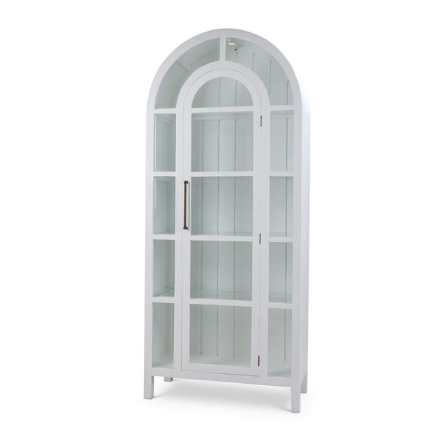 Vannes Display Cabinet w/ Glass Shelves and LED Lights
