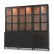Madrone 12 Door Display Cabinet w/ Glass Shelves and LED Lights