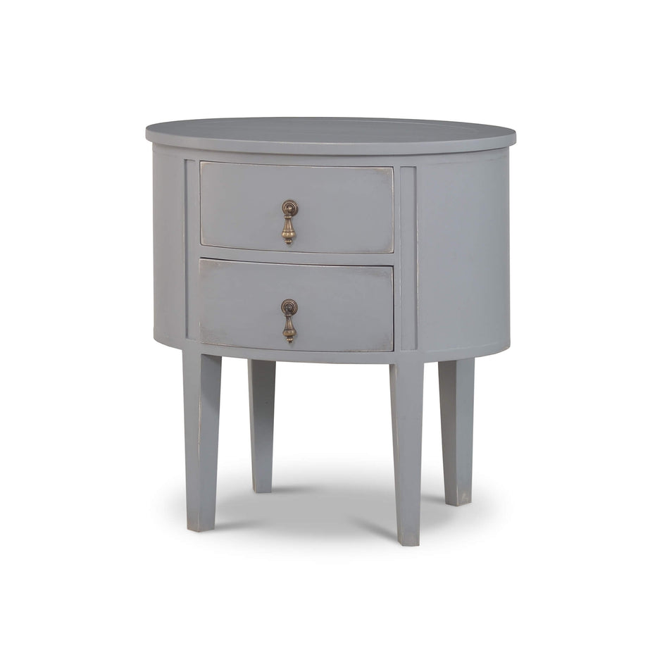 Lou Lou Bedside Table - Weathered Grey