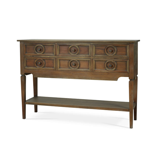 Orleans Console Table - Straw Wash (*this finish requires bleaching, which often leads to variations in wood color)