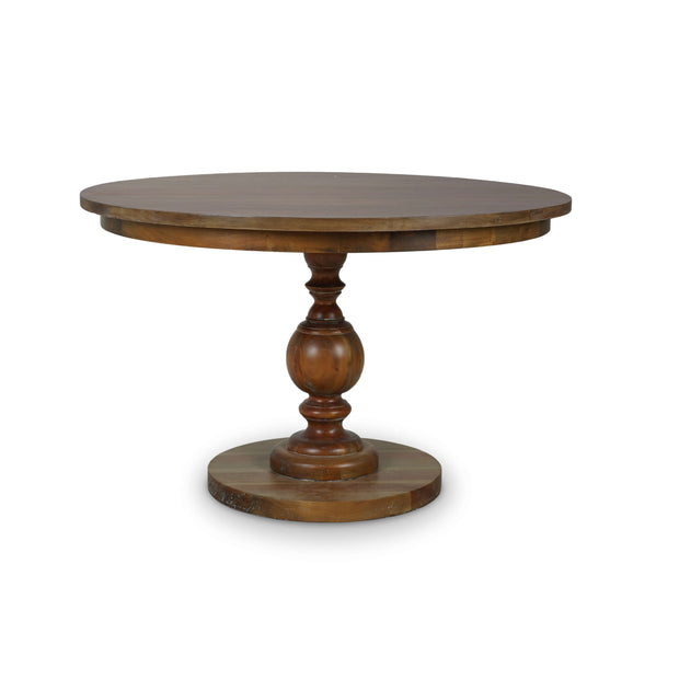 Goucho Round Dining Table 48'' - Straw Wash (*this finish requires bleaching, which often leads to variations in wood color)