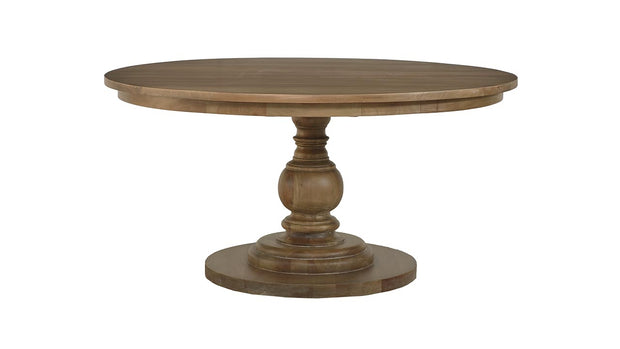 Goucho Round Dining Table - Straw Wash (*this finish requires bleaching, which often leads to variations in wood color)