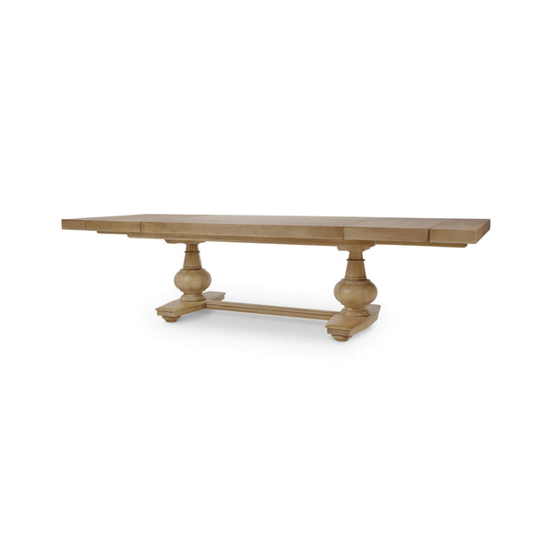 Lambeth Extension Breadboard Dining Table 79 - 118'' - Fruit Wood (*this finish requires bleaching, which often leads to variations in wood color)
