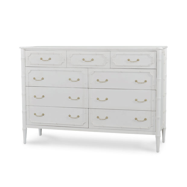 Chelsea Large 9 Drawer Dresser in Architectural White