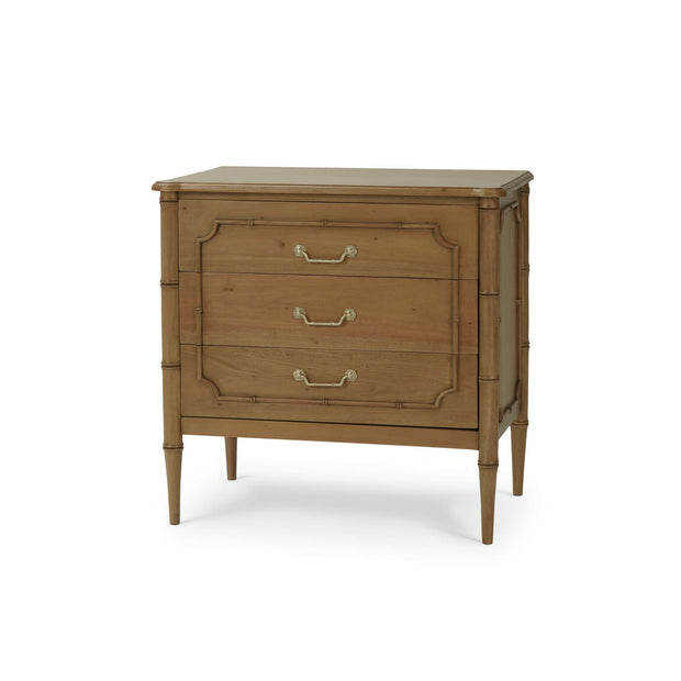 Chelsea 3 Drawer Bedside Table in Antique French Oak