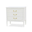 Chelsea 3 Drawer Bedside Table in Architectural White