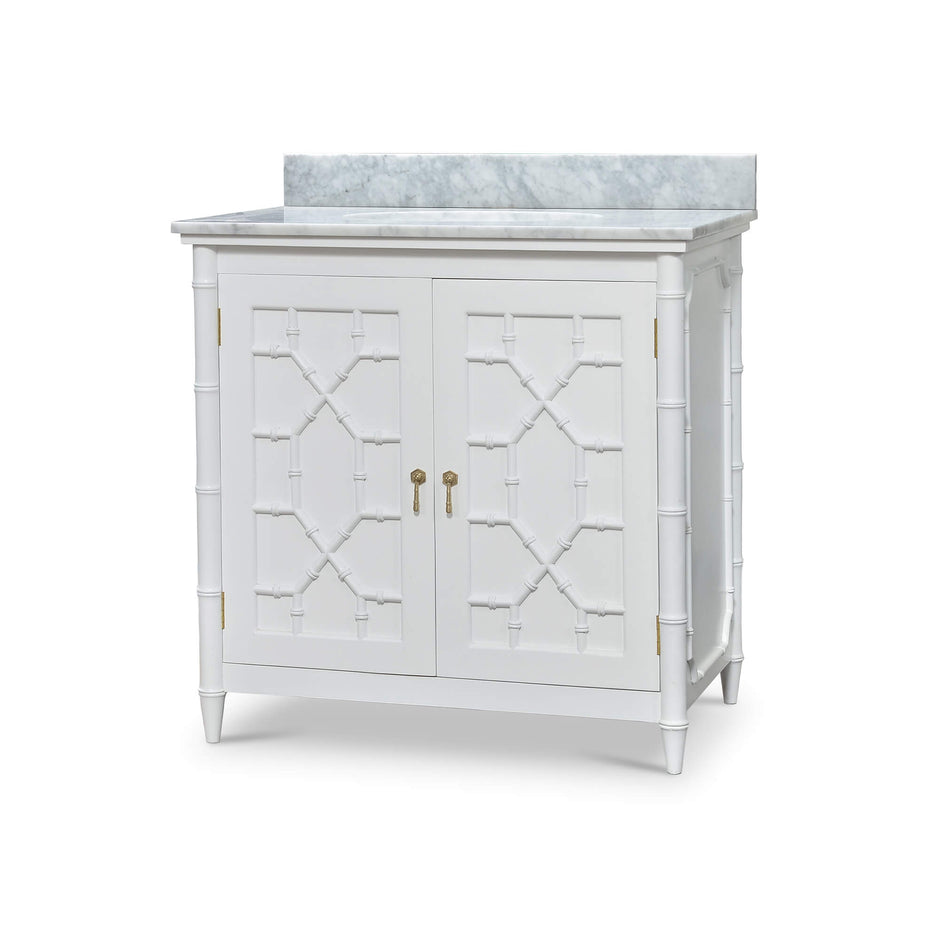 Grosvenor Single Vanity w/ Sink & Marble Top