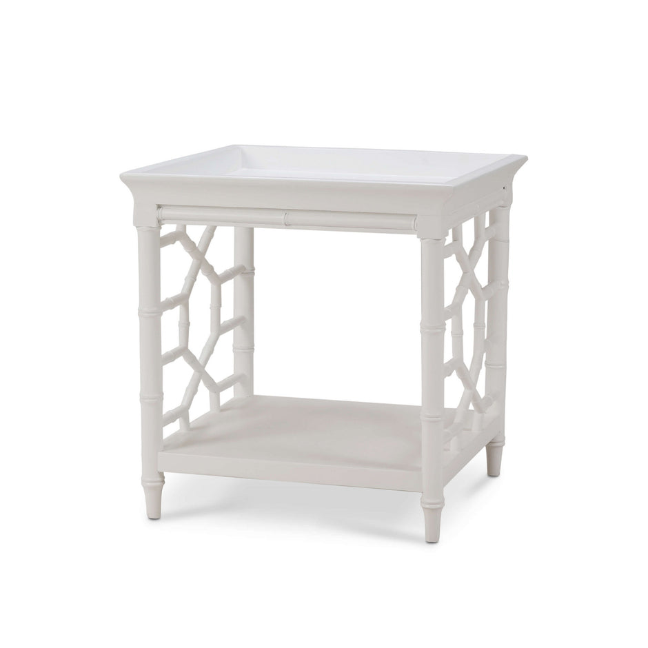 Grosvenor End Table in True White